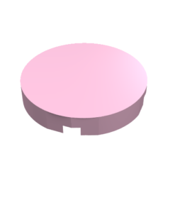 14769 - Tile, Round 2 x 2 with Bottom Stud Holder