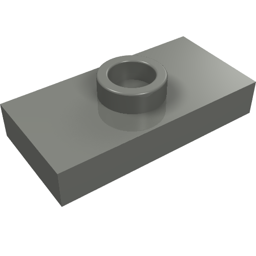 15573 - Plate, Modified 1 x 2 with 1 Stud with Groove and Bottom Stud Holder (Jumper)
