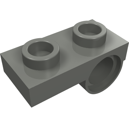 18677 - Plate, Modified 1 x 2 with Pin Hole on Bottom