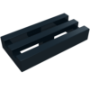 2412b - Tile, Modified 1 x 2 Grille with Bottom Groove / Lip