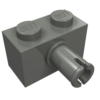 2458 - Brick, Modified 1 x 2 with Pin