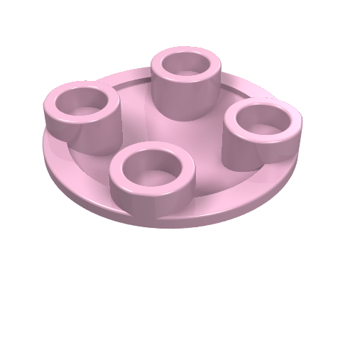 2654 - Plate, Round 2 x 2 with Rounded Bottom (Boat Stud)