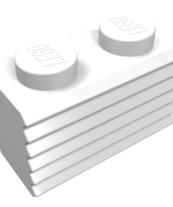 2877 - Brick, Modified 1 x 2 with Grille / Fluted Profile
