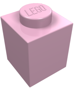 3005 - Brick 1 x 1 - Bright Pink, New