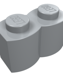 30136 - Brick, Modified 1 x 2 with Log Profile