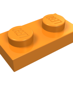 3023 - Plate 1 x 2 - Orange, New