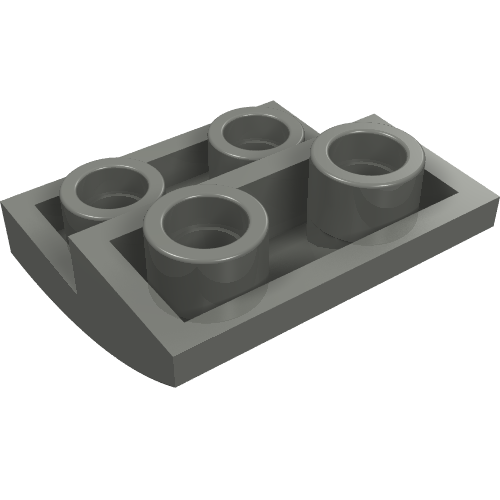 32803 - Slope, Curved 2 x 2 x 2/3 Inverted