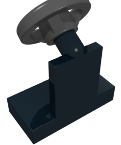 3829c01 - Vehicle, Steering Stand 1 x 2 with Black Steering Wheel