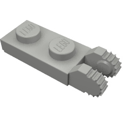 44302 - Hinge Plate 1 x 2 Locking with 2 Fingers on End (Undetermined Type)