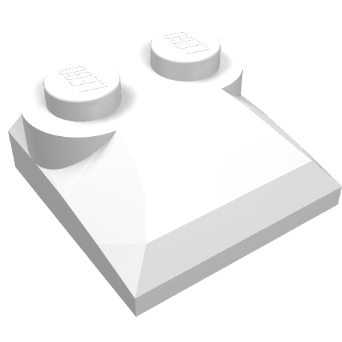 47457 - Slope, Curved 2 x 2 x 2/3 with 2 Studs and Curved Sides