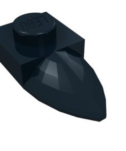 49668 - Plate, Modified 1 x 1 with Tooth Horizontal