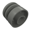 55981 - Wheel 18mm D. x 14mm with Pin Hole, Fake Bolts and Shallow Spokes