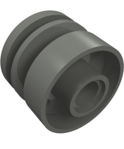 55981 - Wheel 18mm D. x 14mm with Pin Hole, Fake Bolts and Shallow Spokes