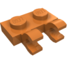 60470b - Plate, Modified 1 x 2 with 2 Open O Clips (Horizontal Grip)