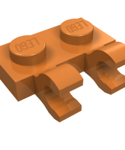 60470b - Plate, Modified 1 x 2 with 2 Open O Clips (Horizontal Grip)