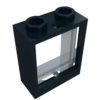60592c01 - Window 1 x 2 x 2 Flat Front with Trans-Clear Glass (60592 / 60601)