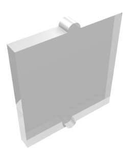 60601 - Glass for Window 1 x 2 x 2 Flat Front