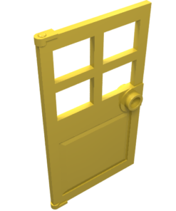 60623 - Door 1 x 4 x 6 with 4 Panes and Stud Handle