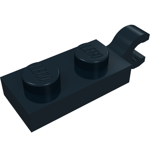 63868 - Plate, Modified 1 x 2 with Clip on End (Horizontal Grip)