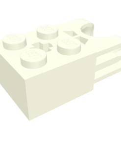 67696 - Technic, Brick Modified 2 x 2 with Ball Socket and Axle Hole - Straight Forks with Round Ends and Closed Sides