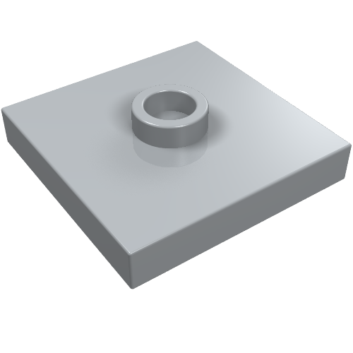 87580 - Plate, Modified 2 x 2 with Groove and 1 Stud in Center (Jumper)