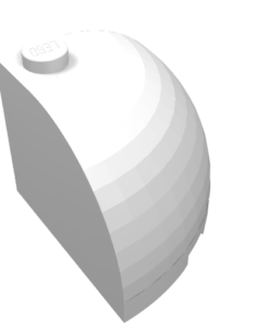 88293 - Brick, Round Corner 3 x 3 x 2 Dome Top