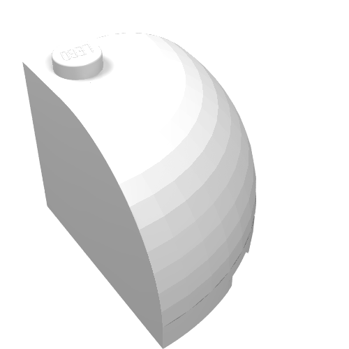 88293 - Brick, Round Corner 3 x 3 x 2 Dome Top