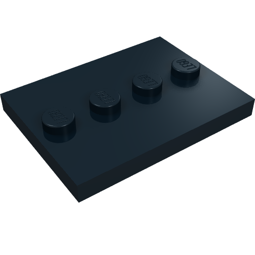 88646 - Tile, Modified 3 x 4 with 4 Studs in Center