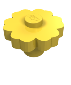 98262 - Plant Flower 2 x 2 Rounded - Solid Stud