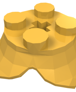 15469 - Plant Leaves 2 x 2 with 4 Petals and Axle Hole