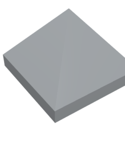 22388 - Slope 45 1 x 1 x 2/3 Quadruple Convex Pyramid