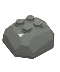 30293 - Rock 4 x 4 Octagonal Boulder, Top