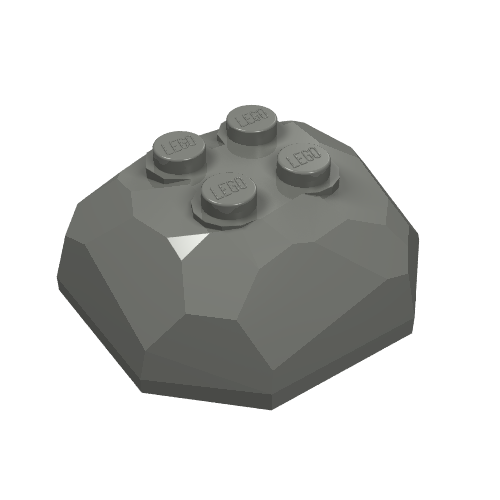 30293 - Rock 4 x 4 Octagonal Boulder, Top