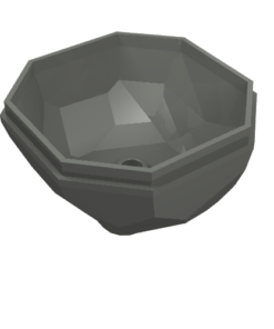 30294 - Rock 4 x 4 Octagonal Boulder, Bottom