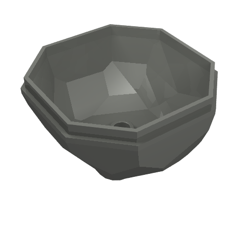 30294 - Rock 4 x 4 Octagonal Boulder, Bottom