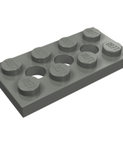 3709 - Technic, Plate 2 x 4 with 3 Holes