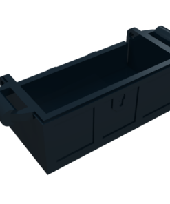 4738a - Container, Treasure Chest Bottom with Slots in Back