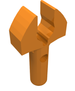 48729b - Bar   1L with Clip Mechanical Claw - Cut Edges and Hole on Side