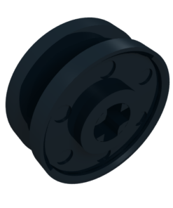 56903 - Wheel 18mm D. x  8mm with Fake Bolts and Shallow Spokes and Axle Hole