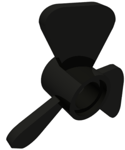 65768 - Propeller 3 Blade 3 Diameter with Pin Hole