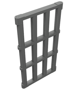 92589 - Bar 1 x 4 x 6 Grille with End Protrusions