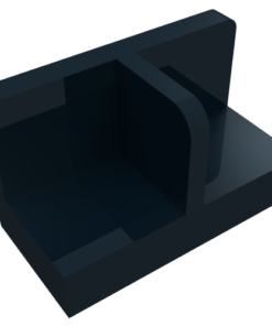 93095 - Panel 1 x 2 x 1 with Rounded Corners and Center Divider