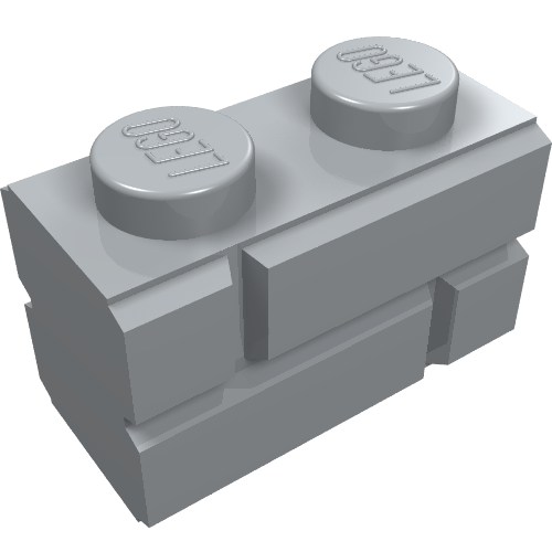 98283 - Brick, Modified 1 x 2 with Masonry Profile