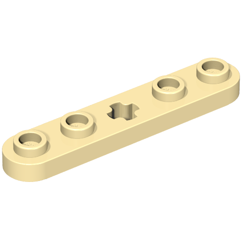 32124 - Technic, Plate 1 x 5 with Smooth Ends, 4 Studs and Center Axle Hole